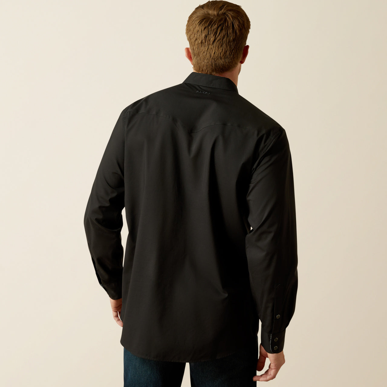 Ariat Men’s Wrinkle Free Solid Black Shirt (2469)