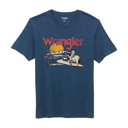 Wrangler® Graphic Short Sleeve T-shirt - Regular Fit - Gibraltar Sea Heather (1644)