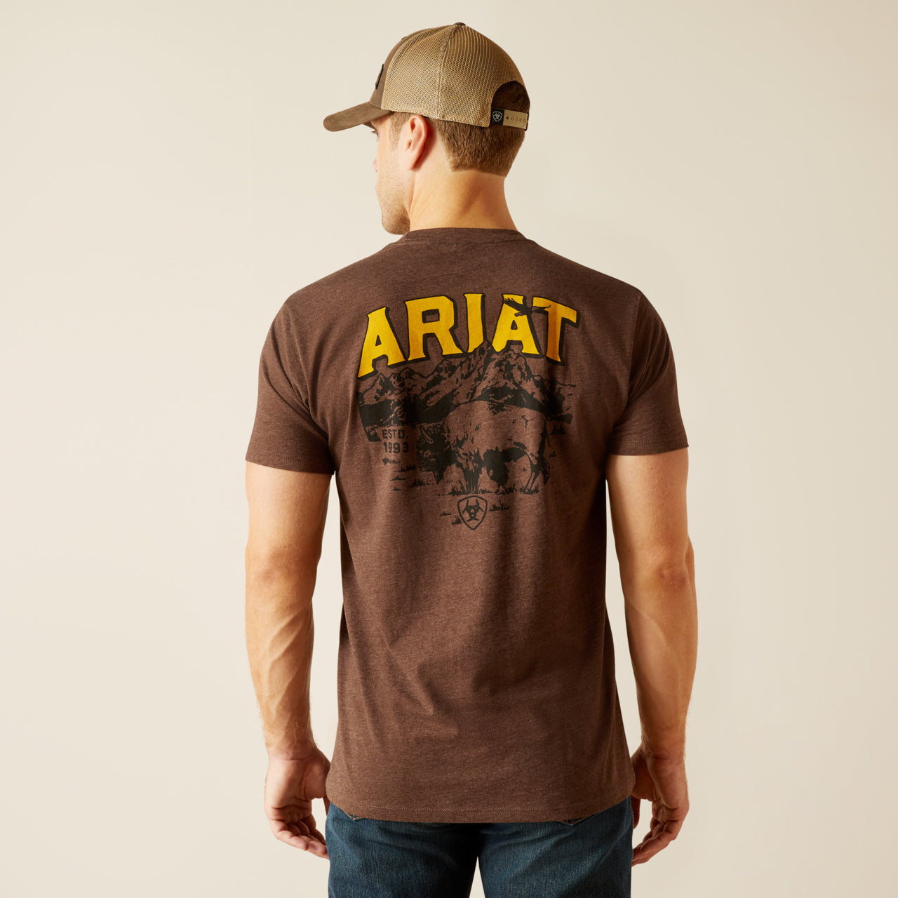 Ariat Bison Sketch Shield T Shirt
