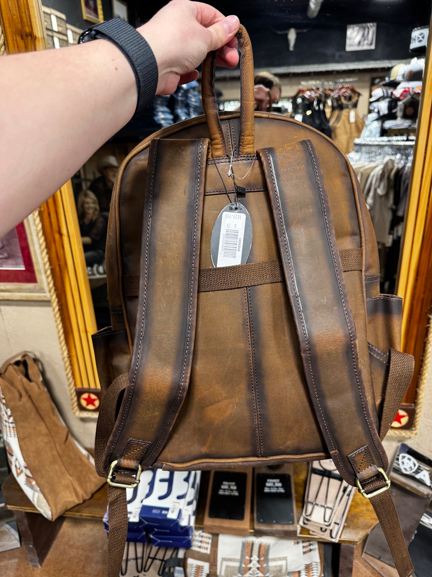 Leather Me Up Backpack
