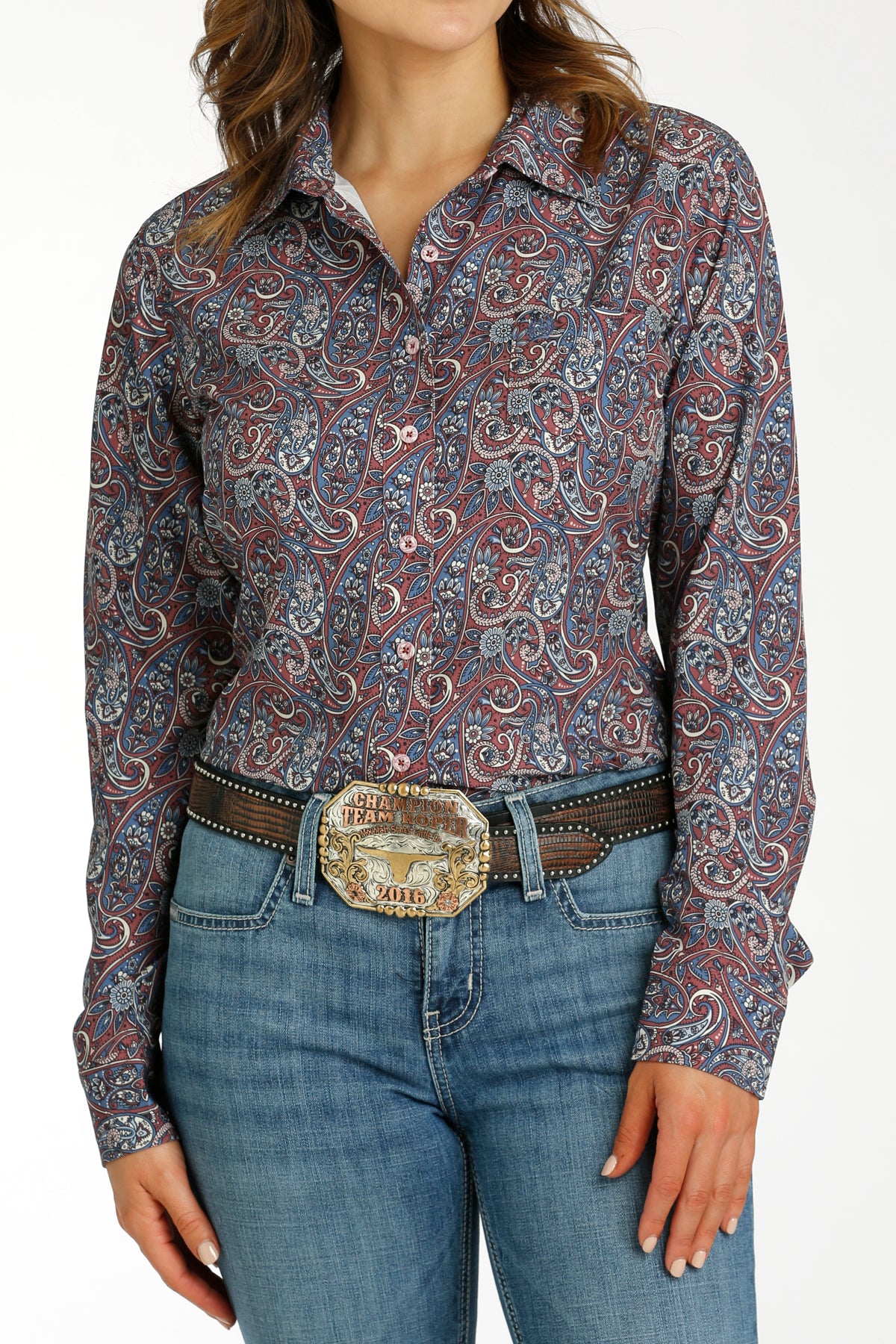 Women’s Cinch Burgundy Paisley (3024)