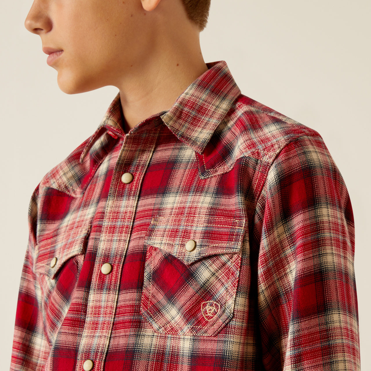 Boys Herschel Retro Snap Shirt(2635)