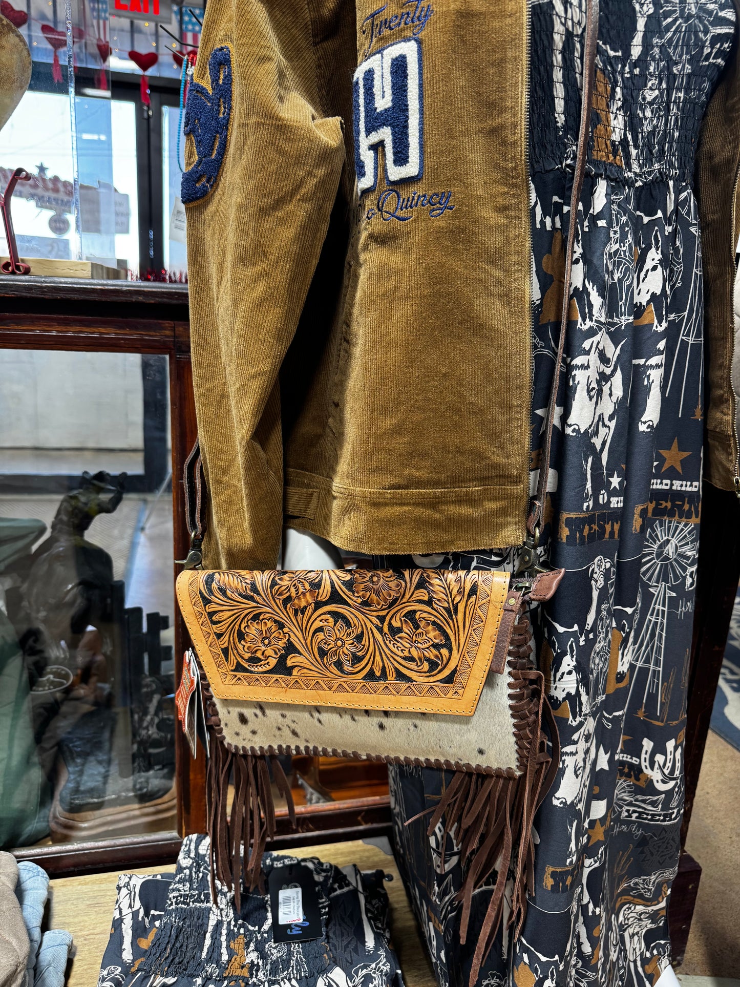 Cowhide Clutch Purse