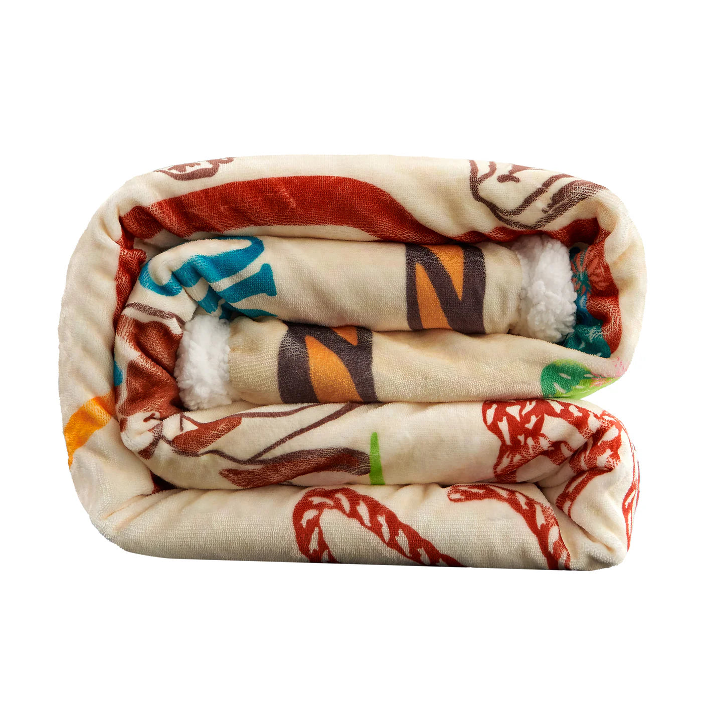 Retro Rodeo Campfire Sherpa Throw