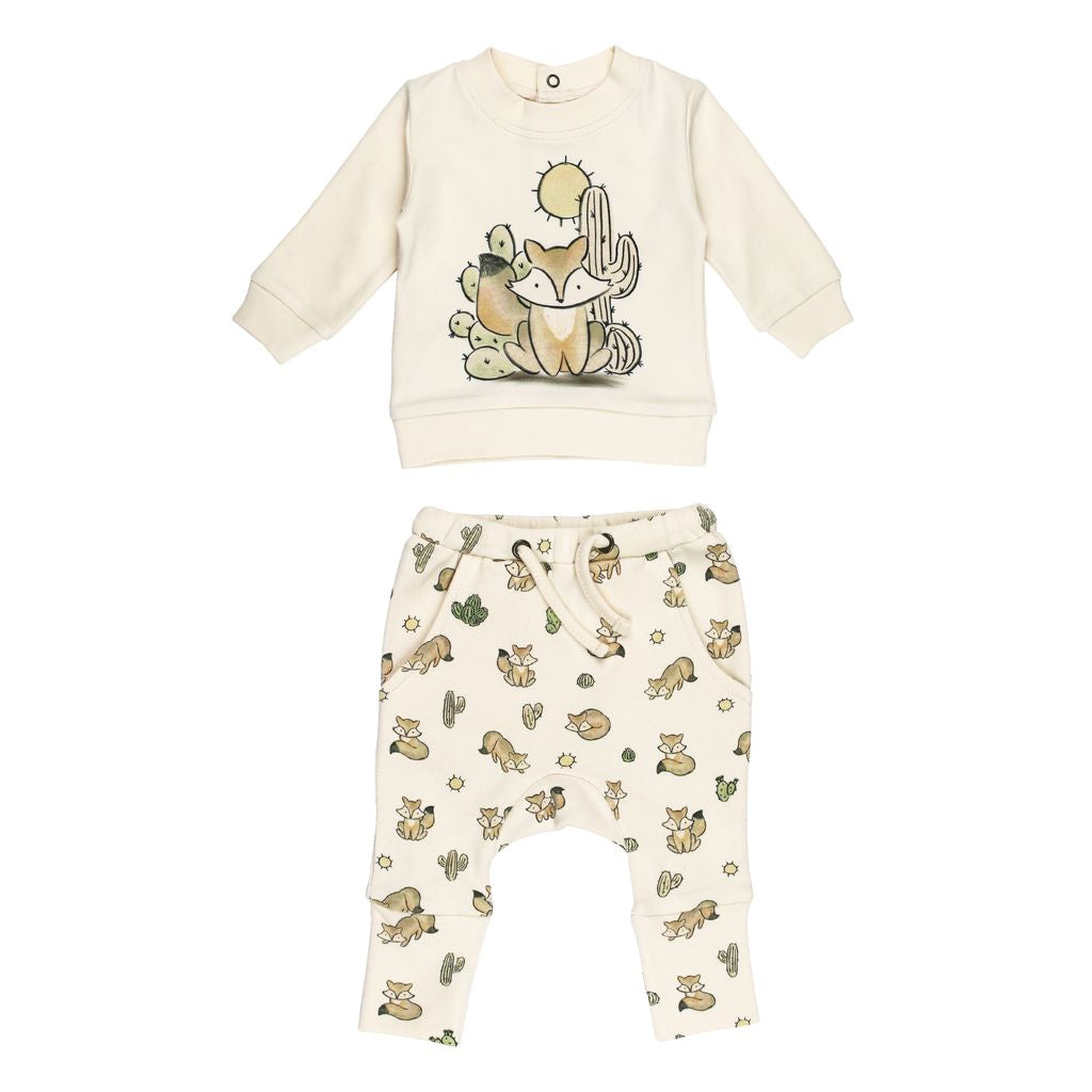 Little Fox Sweatshirt & Jogger Set