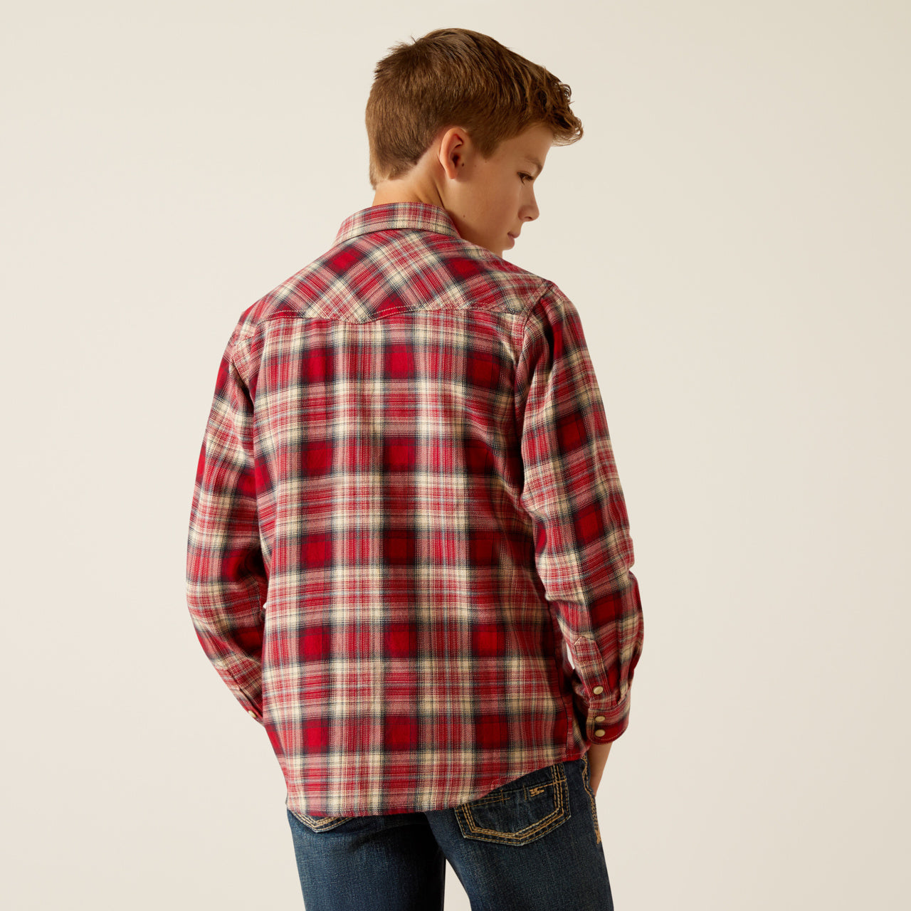 Boys Herschel Retro Snap Shirt(2635)