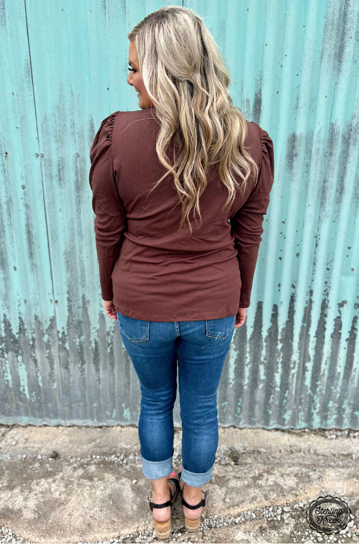 Something Classy Brown Top