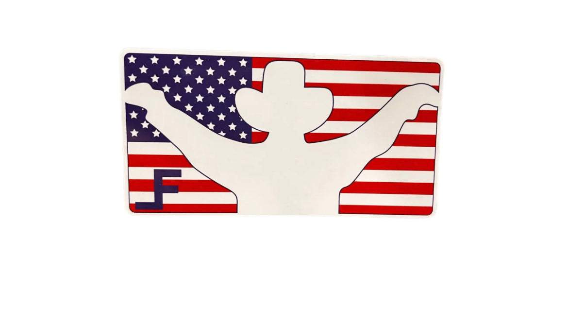 Cowboy Flag Sticker