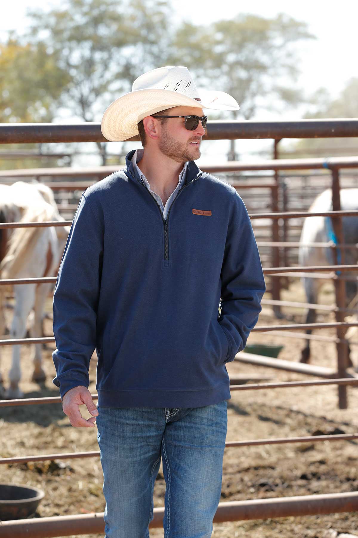 Men’s Cinch Navy Pullover (3004)