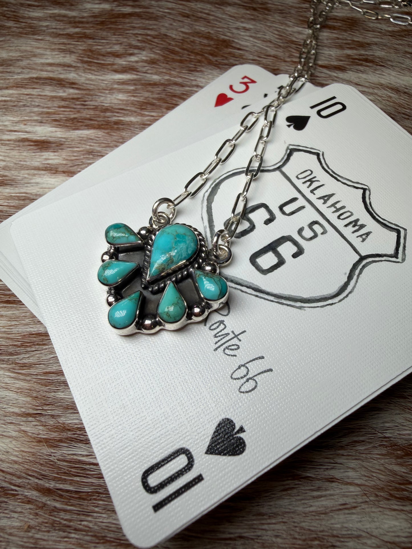 Teardrop Cluster Necklace