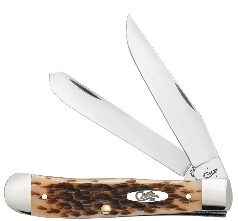 Peach Seed Jig Amber Bone Trapper with Clip (06540)