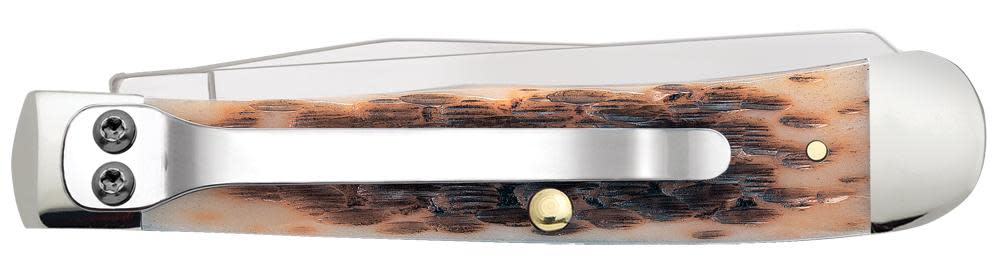 Peach Seed Jig Amber Bone Trapper with Clip (06540)
