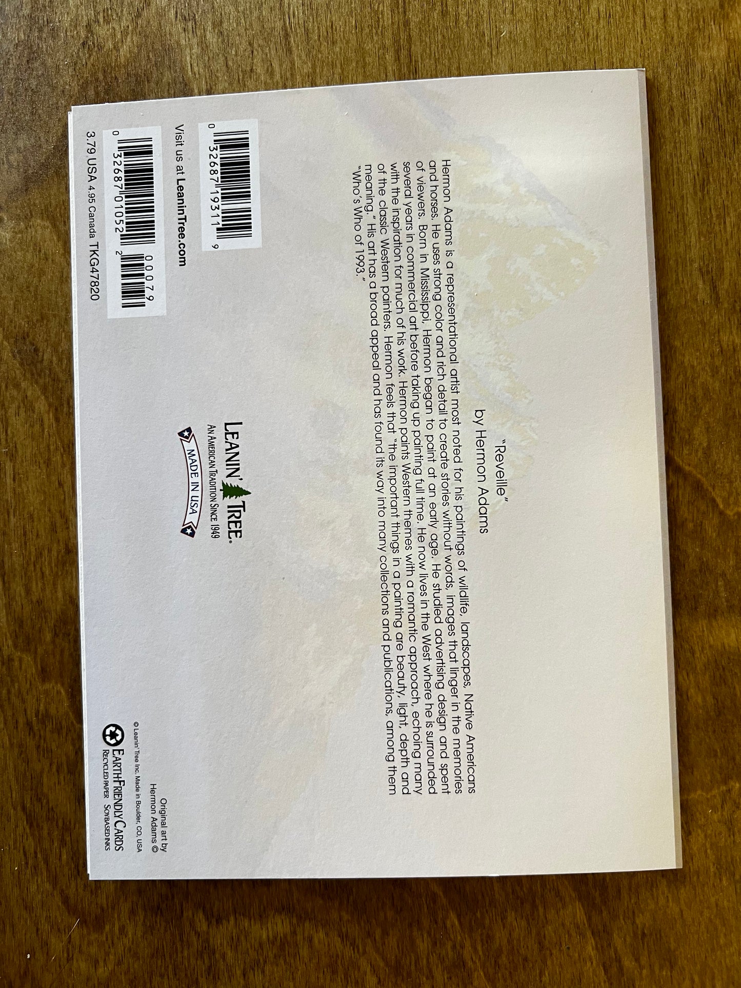 Reveille Thank you Card