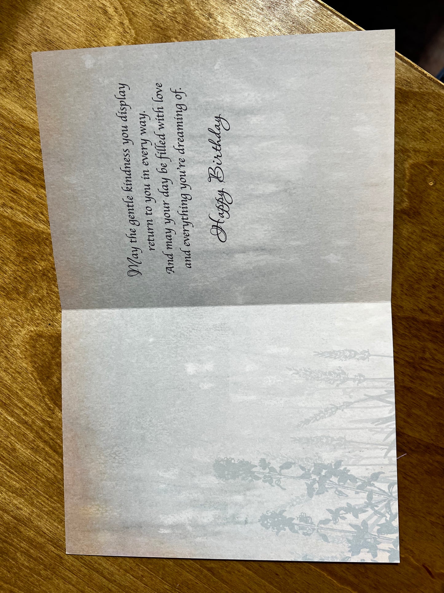 Just For You… Birthday Card