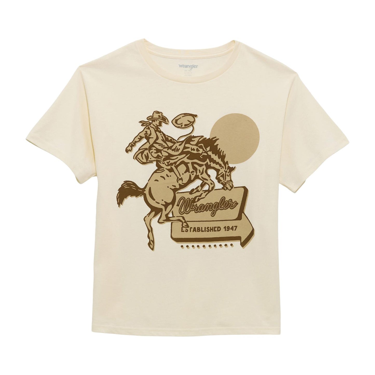 Wrangler Retro® Graphic Short Sleeve T-Shirt - Girlfriend Fit - Antique White