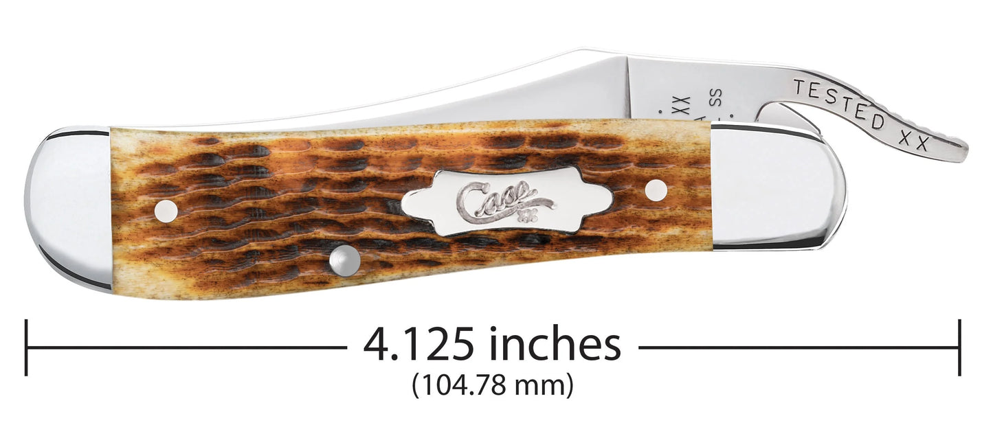 Case Rogers Corn Cob Jig Antique Bone RussLock® (52850)