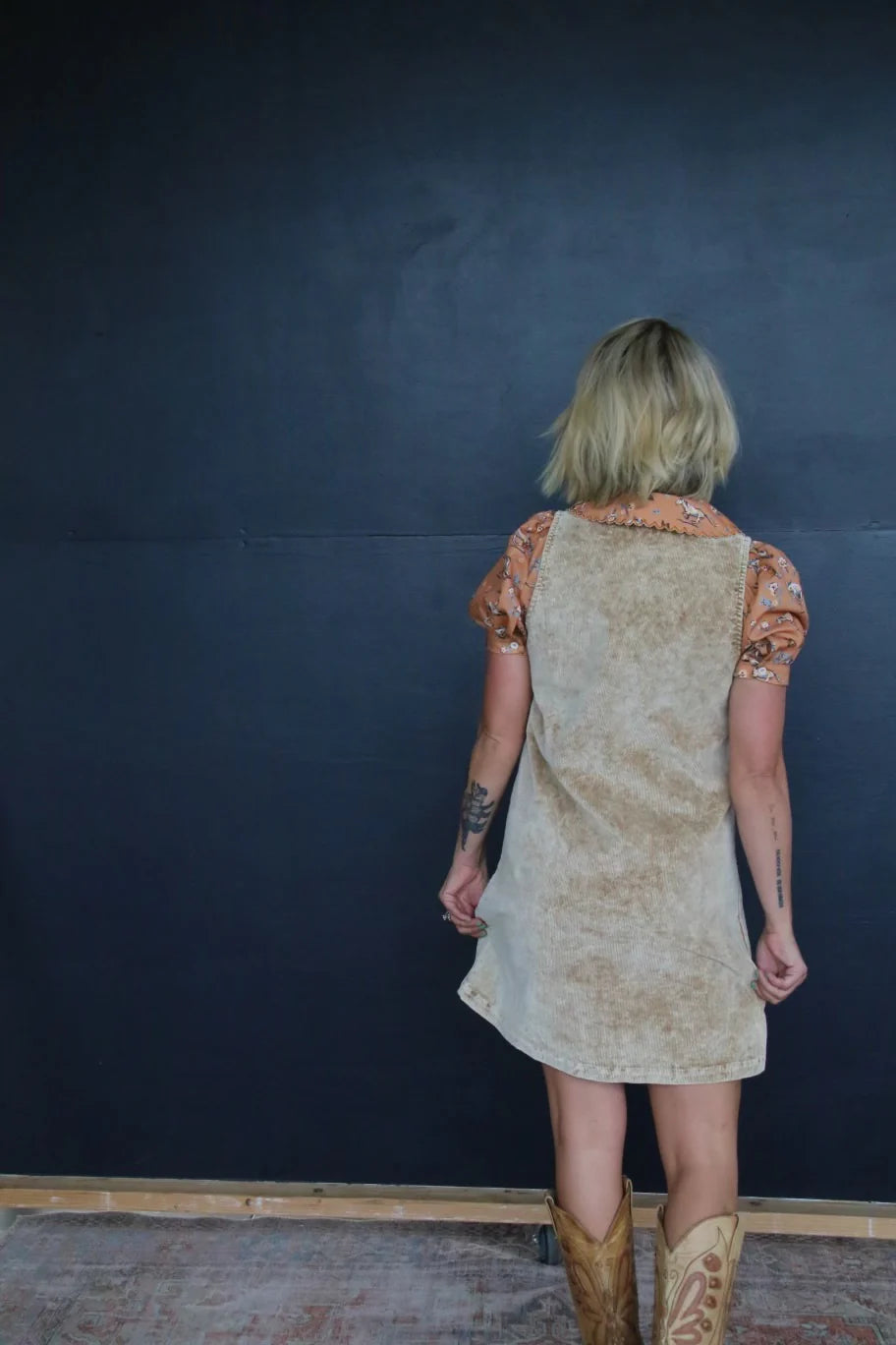Corduroy Tan Dress