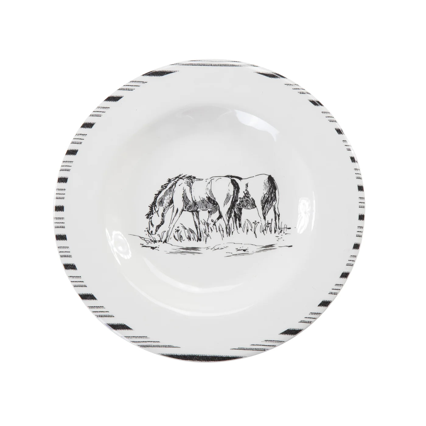 Ranch Life 14 PC Melamine Dinnerware Set