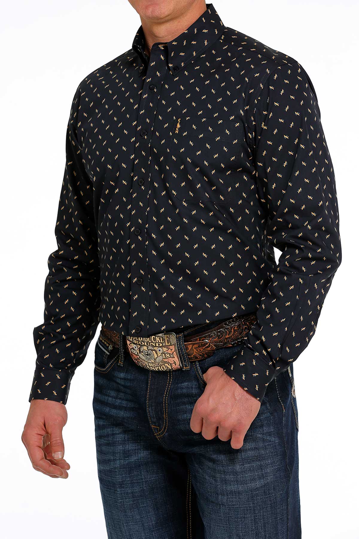 Cinch Men’s Modern Fit Navy Shirt (7060)