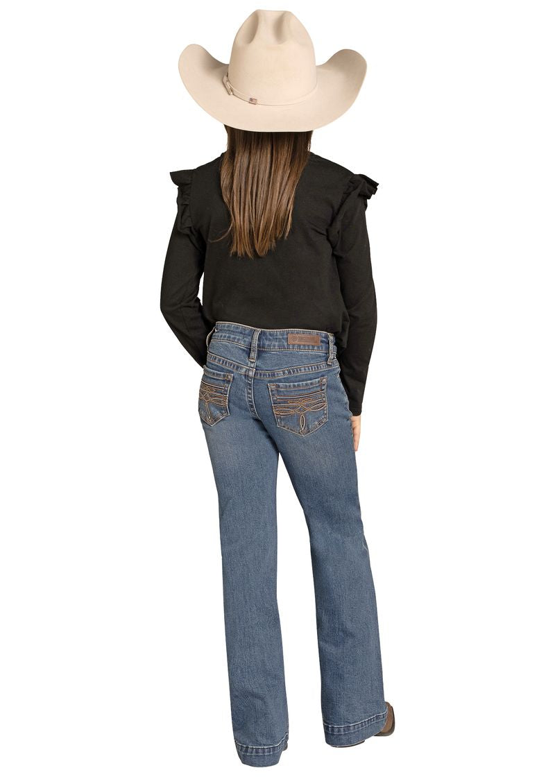 Girls R&R Boot Stitch Trousers