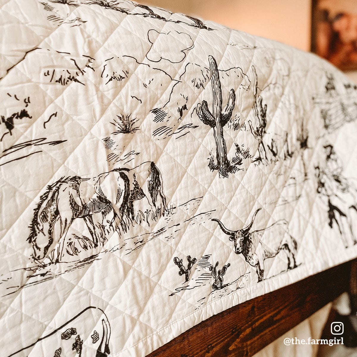 Ranch Life Printed Reversible Quilt Set