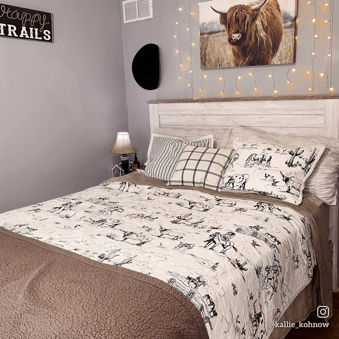 Ranch Life Printed Reversible Quilt Set