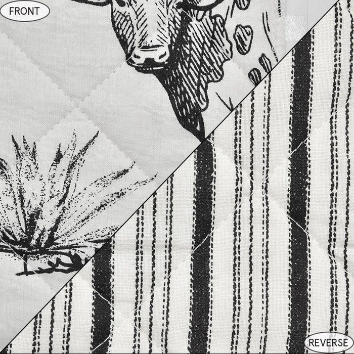 Ranch Life Printed Reversible Quilt Set