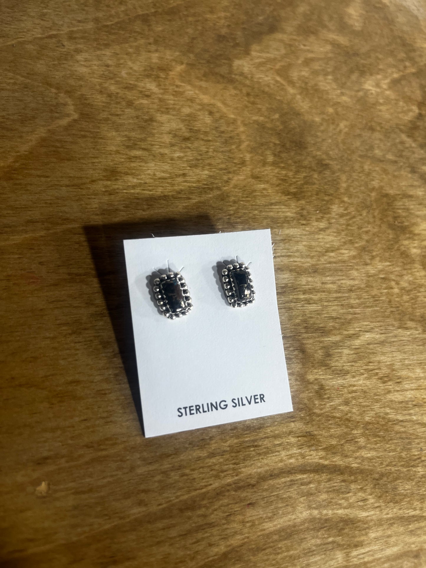 White Buffalo Table Stud Earrings