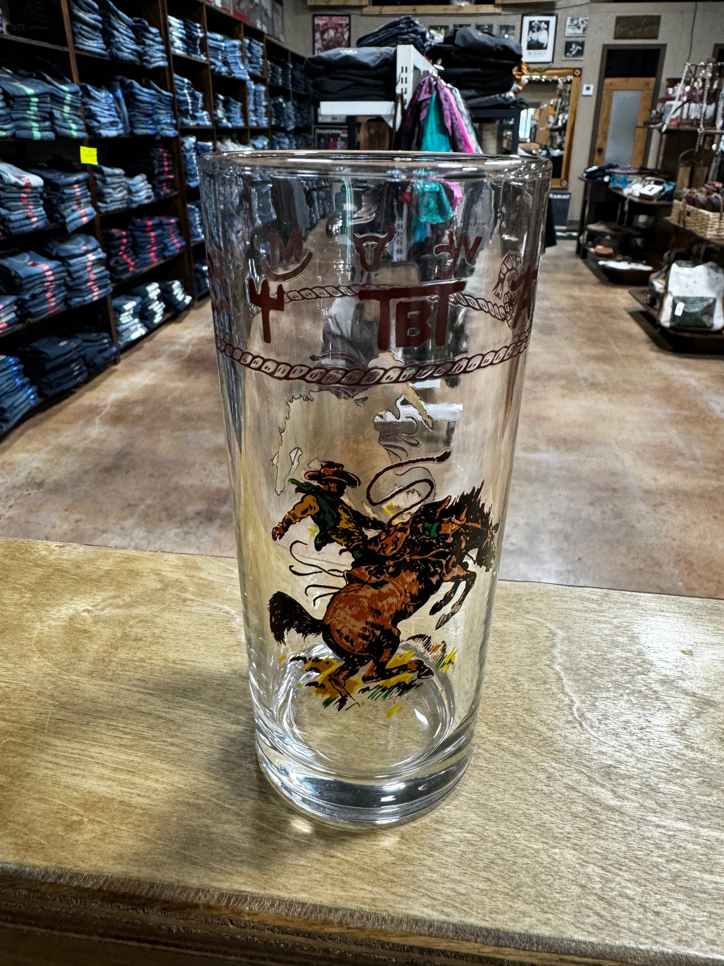 Bronco Water/iced Tea Glasses