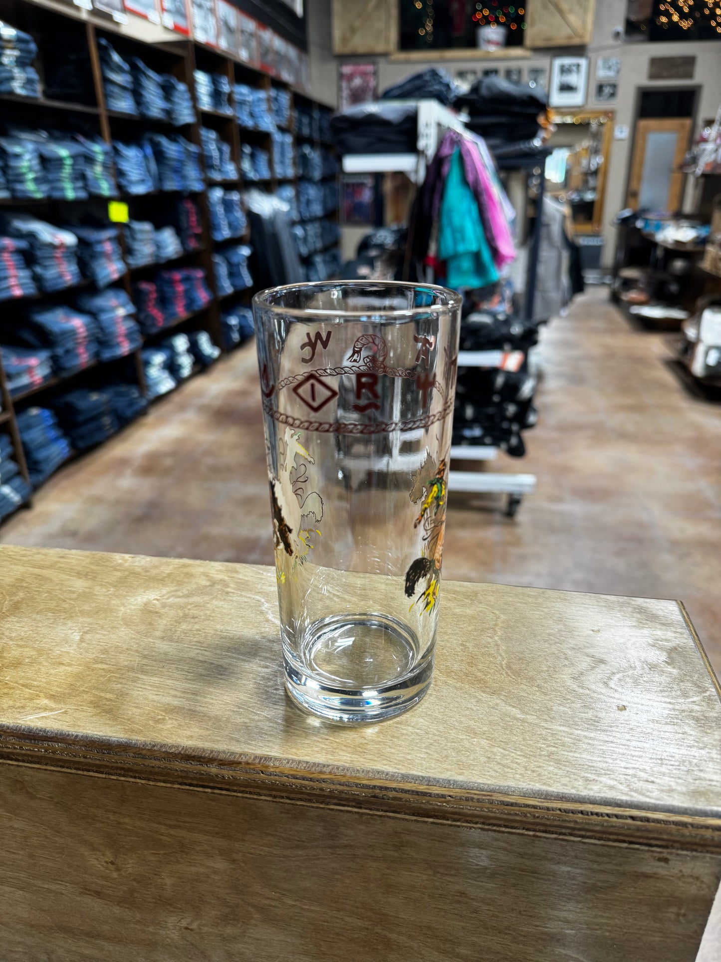 Bronco Water/iced Tea Glasses