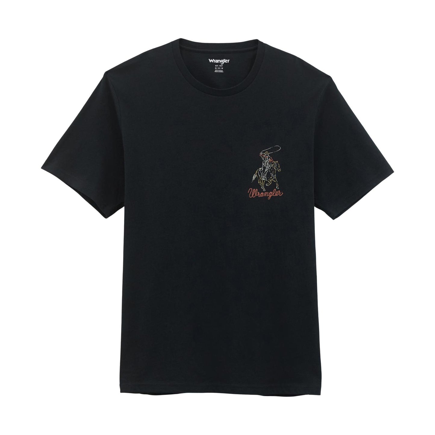 Wrangler® Graphic Short Sleeve T-shirt - Regular Fit - Jet Black