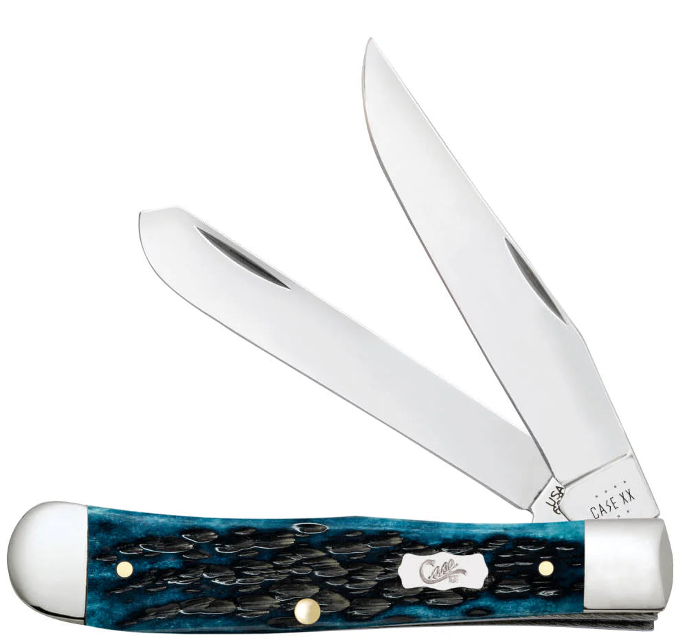 Pocket Worn® Peach Seed Jig Mediterranean Blue Bone Trapper (51850)