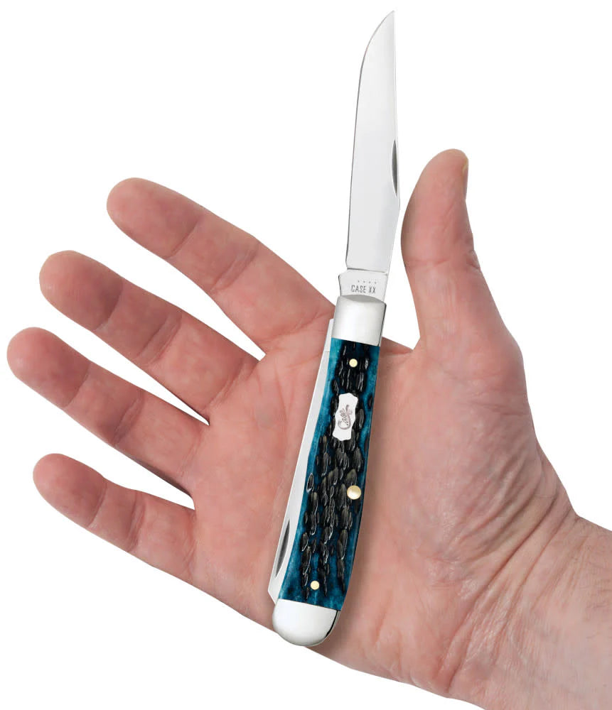 Pocket Worn® Peach Seed Jig Mediterranean Blue Bone Trapper (51850)