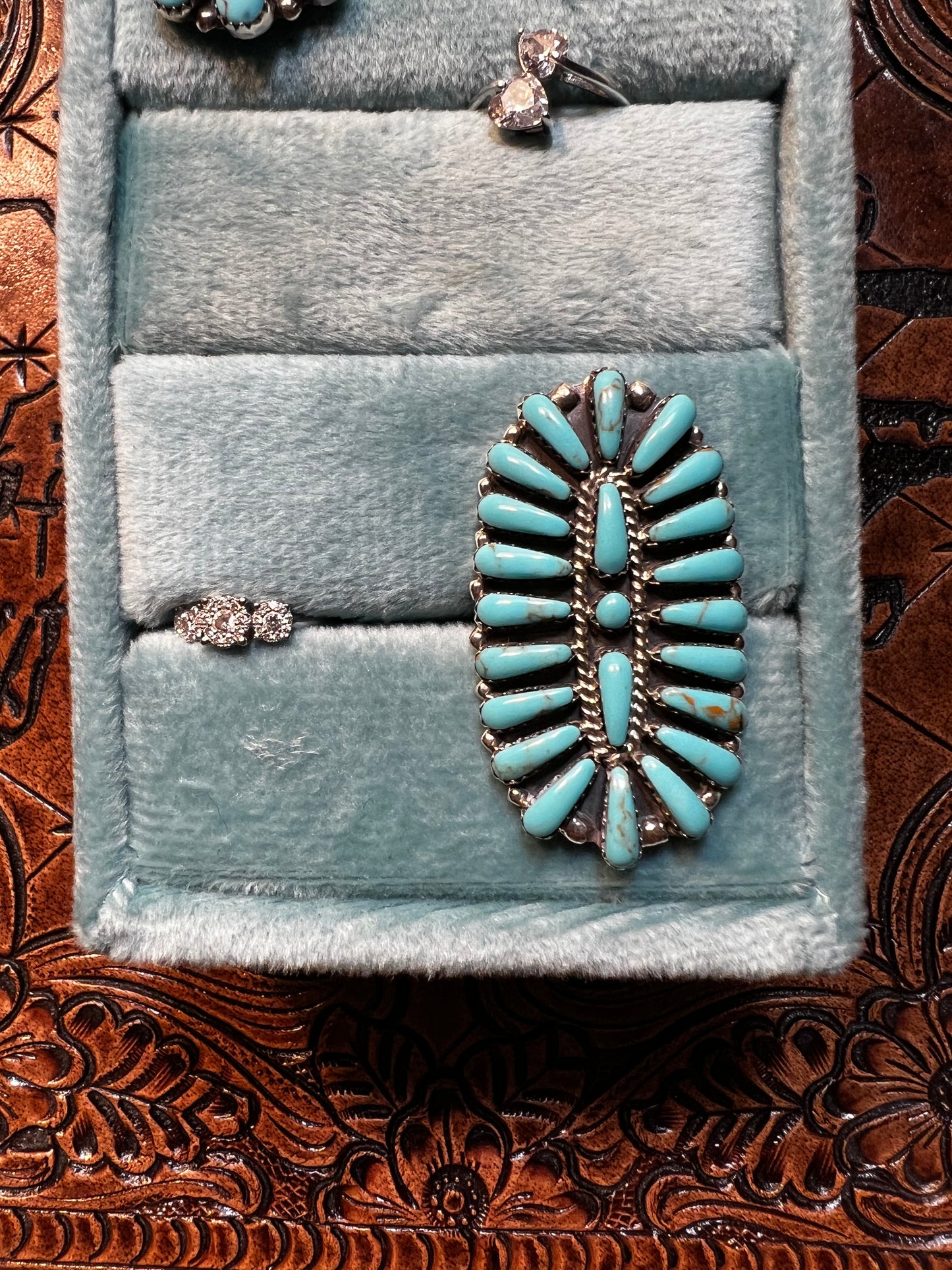 Turquoise Cluster Ring