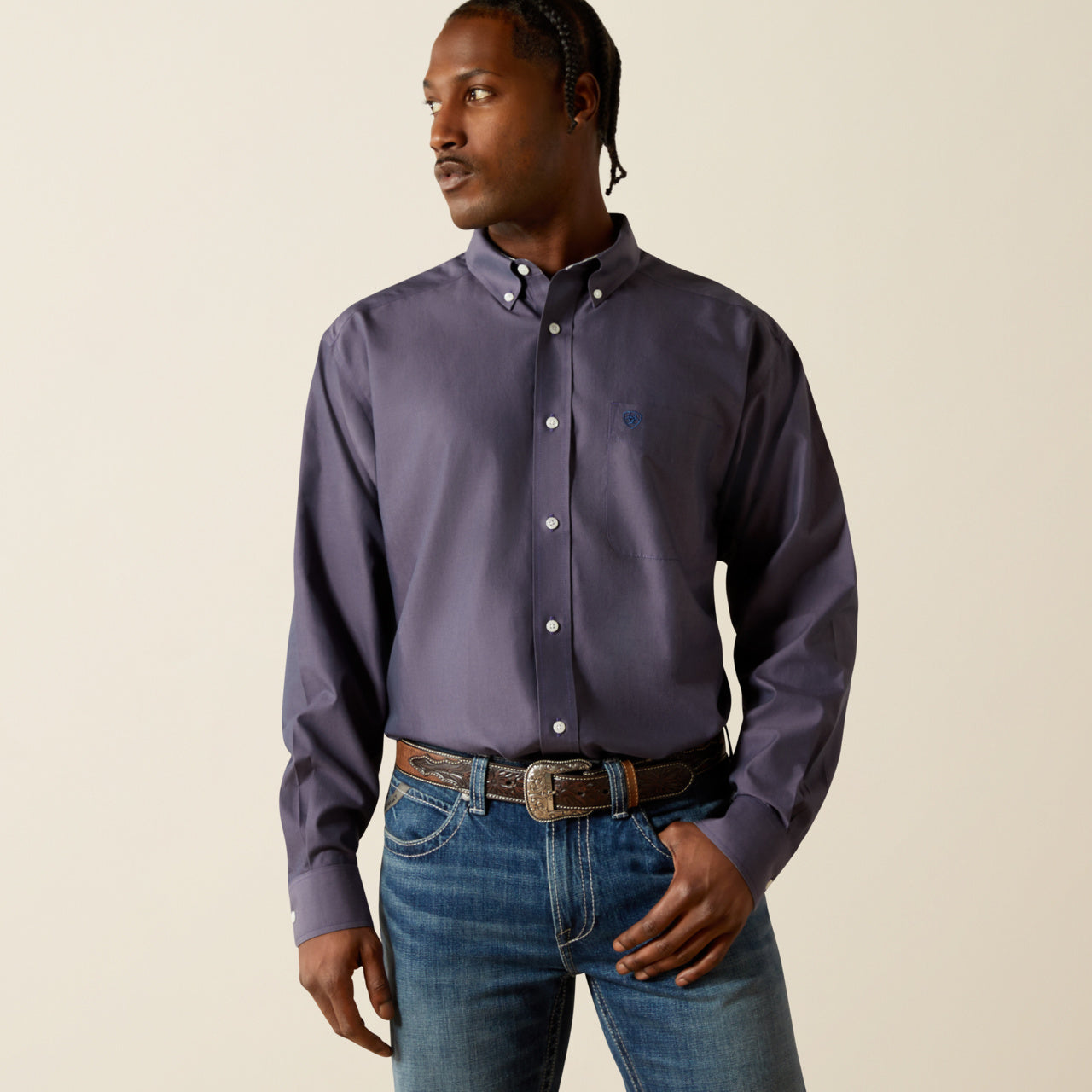 Ariat WF Solid Navy Shirt (2527)