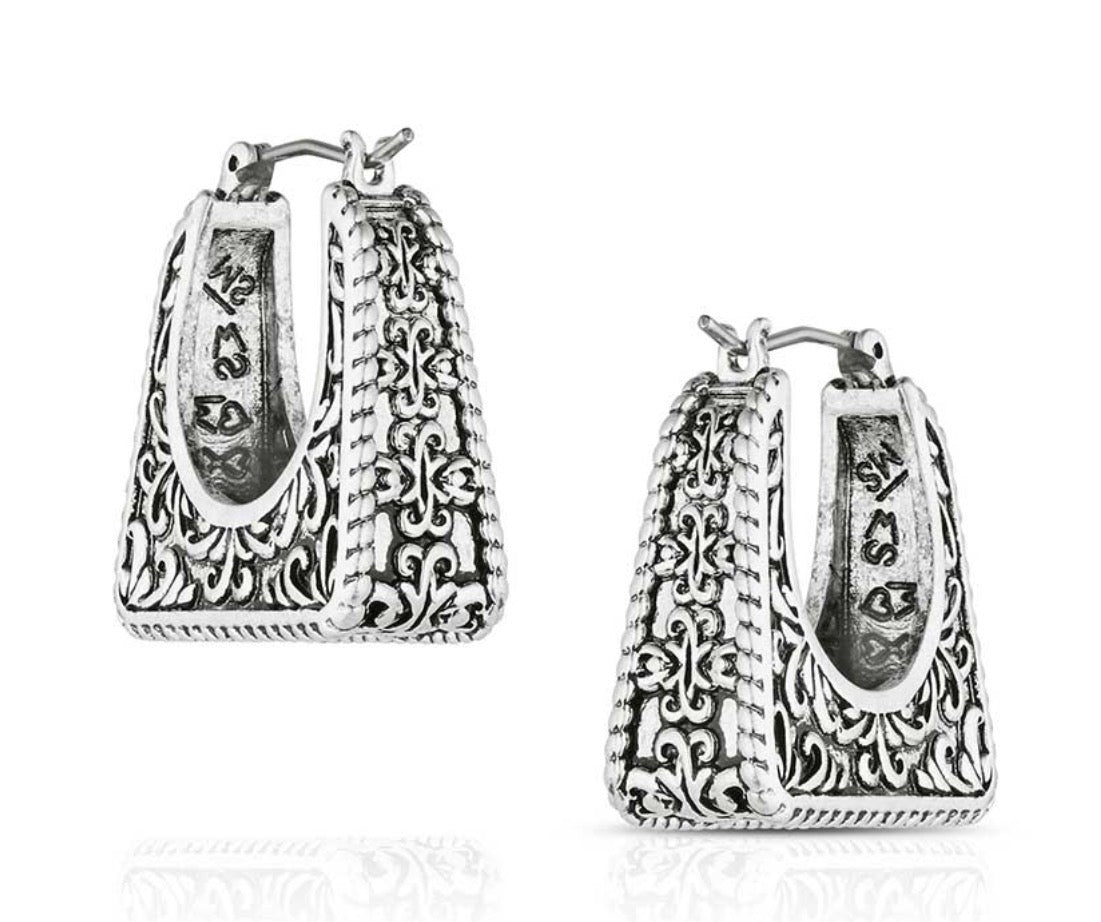 Stirrup Hoop Earrings