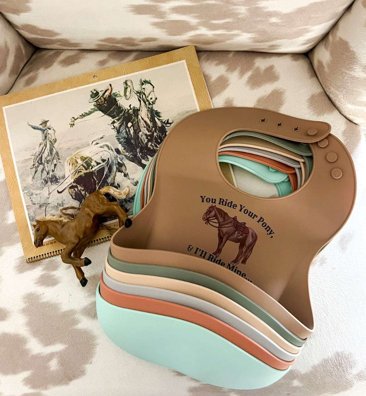 You Ride Your Pony I'll Ride Mine Baby Bibs