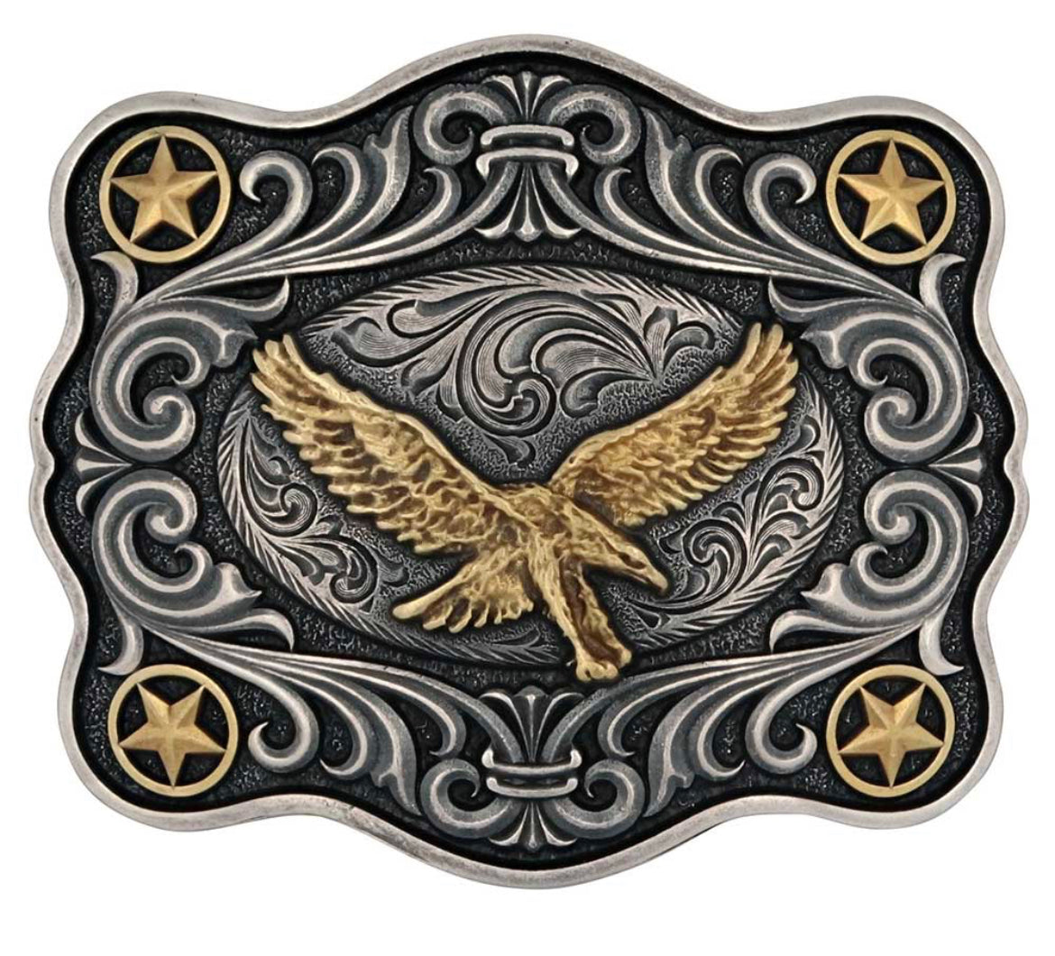 Soaring High American Eagle Attitude Buckle (A976P)
