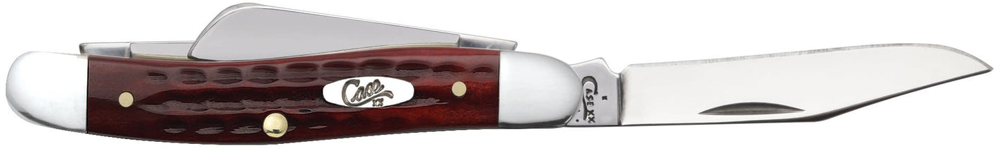 Case Pocket Worn® Corn Cob Jig Old Red Bone Medium Stockman (00786)