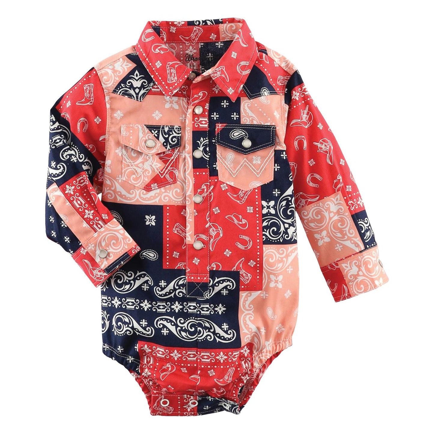 Wrangler Baby Bandana Onesie (112335361)