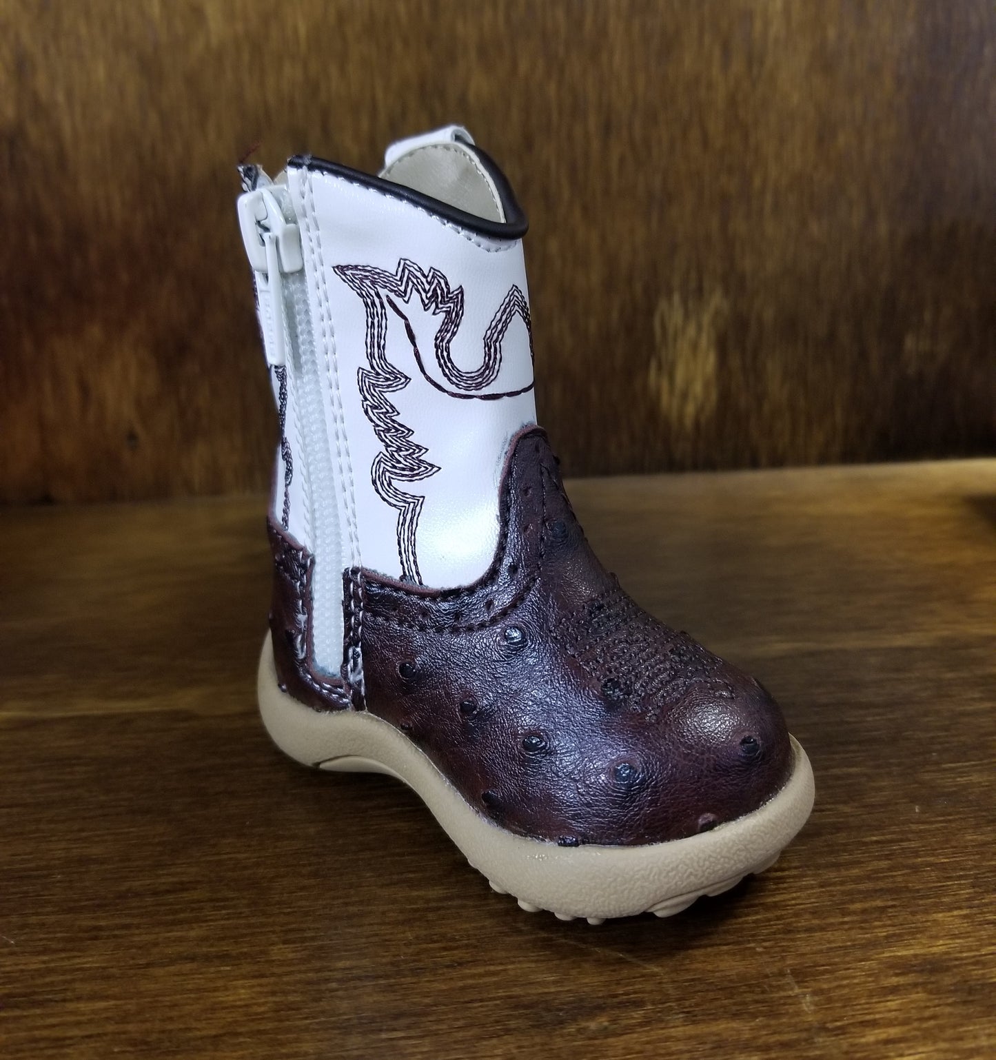 Roper White Zip Up Boot (0049)