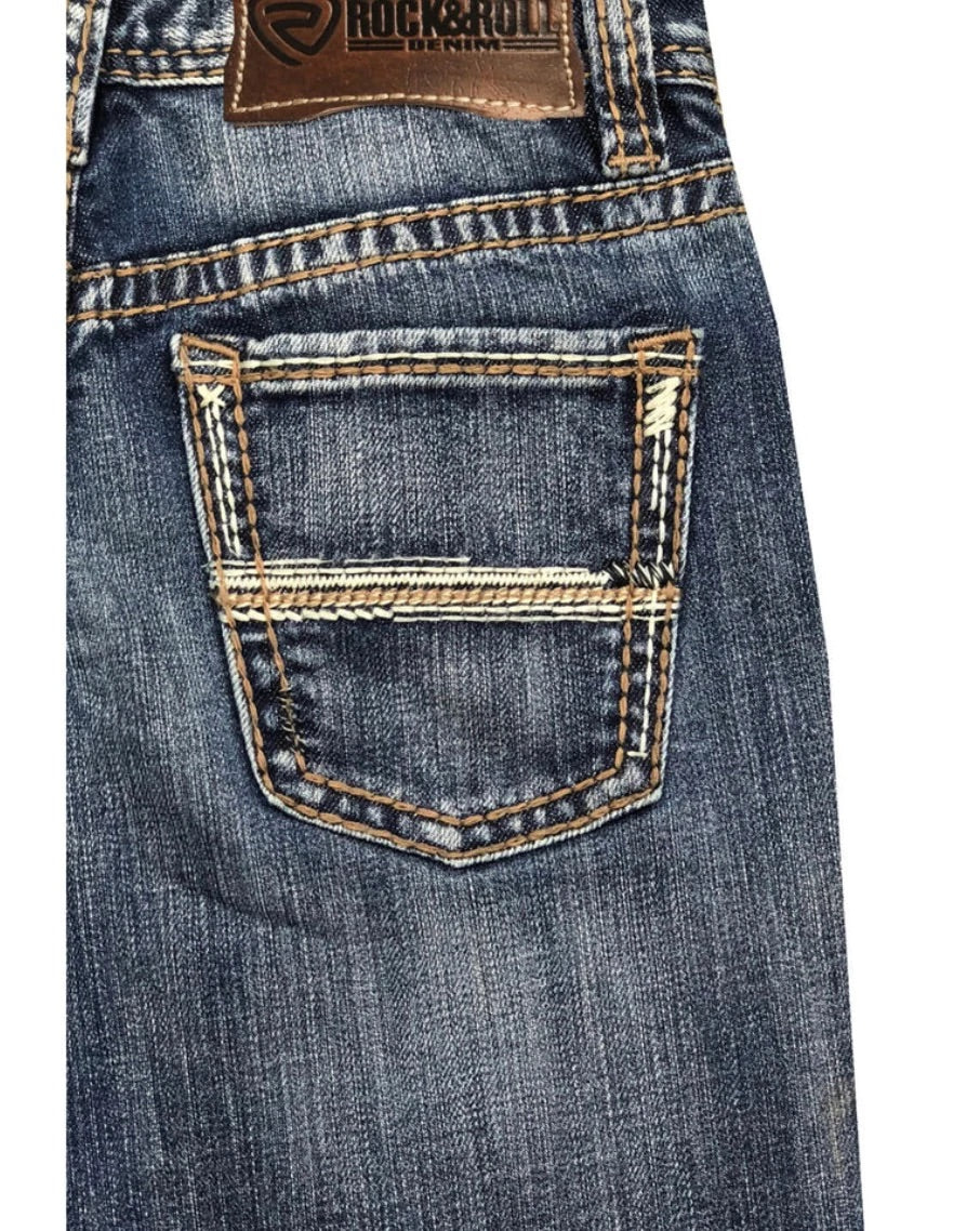 Rock & Roll Denim Revolver Slim Fit Jeans (BBS7744)