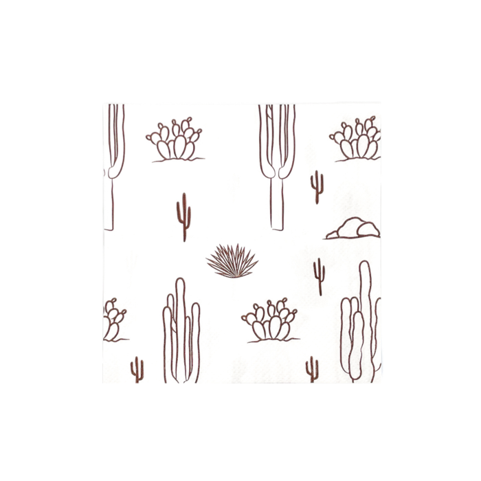 Cactus Cocktail Napkins (Set of 20)