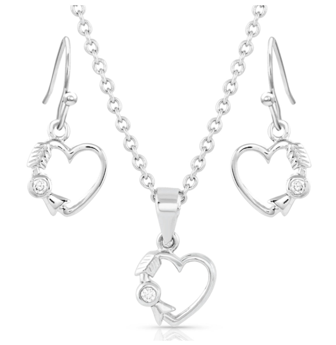 Fiery Heart of Ice Jewelry Set