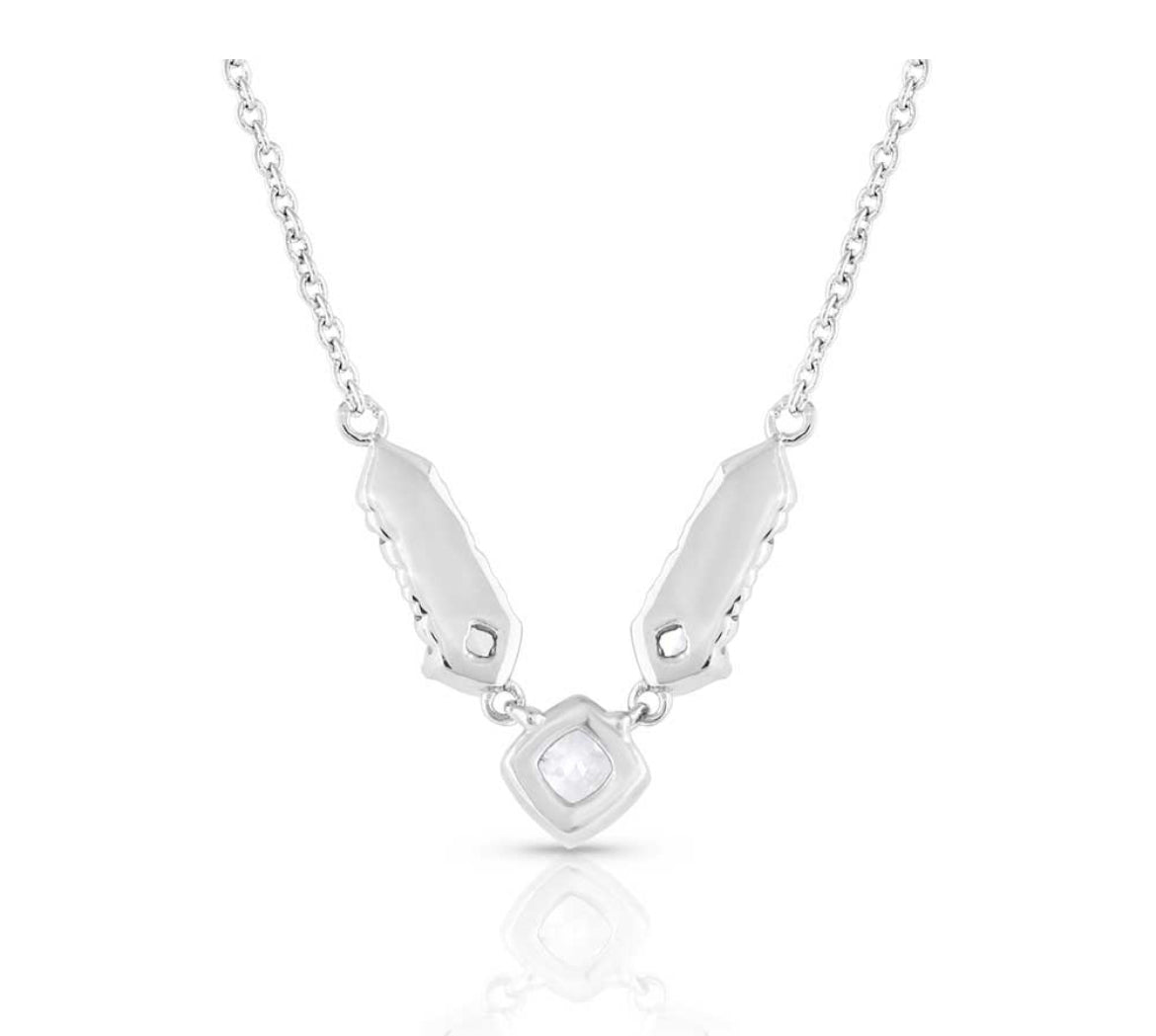 Sparkling Wheat Crystal Necklace