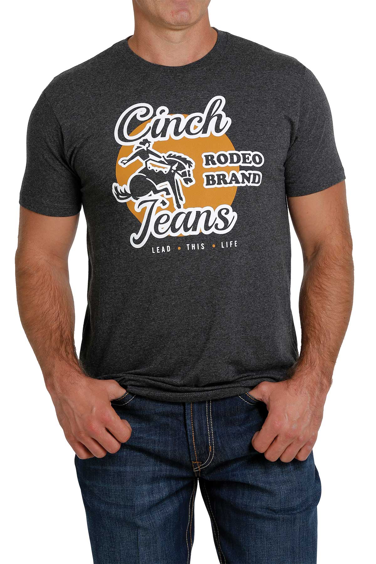 Cinch Men’s Heather Gray Tee (0455)