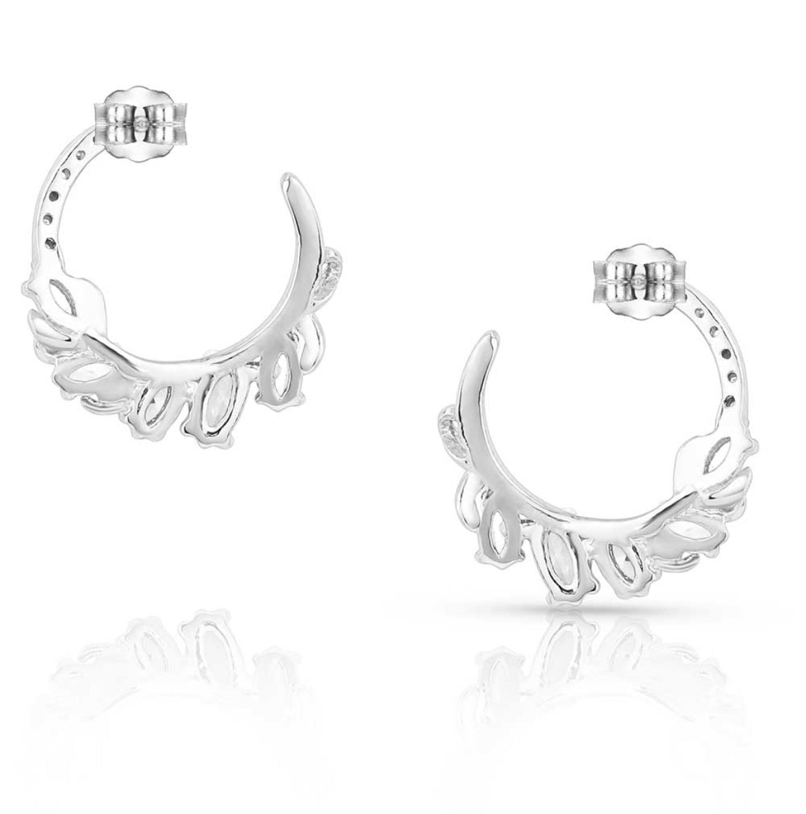 Montana Silversmiths Ice Wreath Petite Round Earrings (er5108)