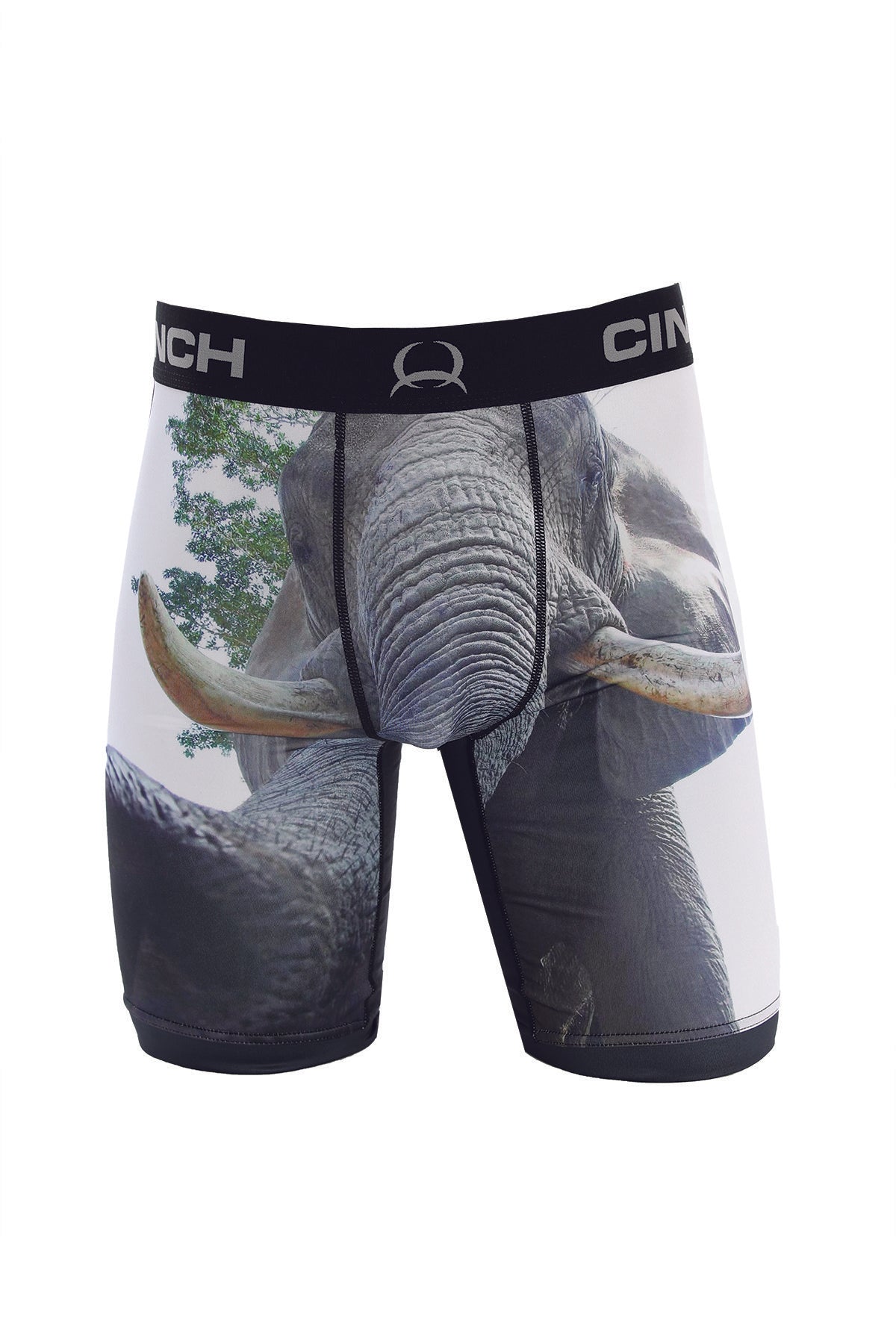 MEN'S ELEPHANT PRINT 9" BOXER BRIEF
