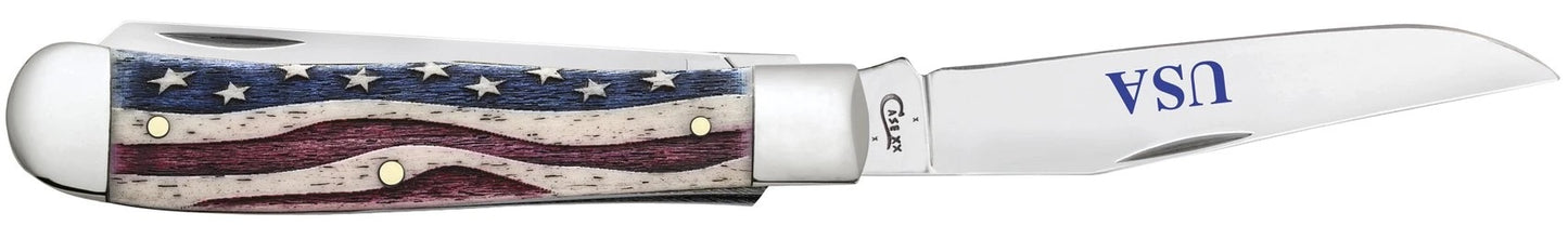 Star Spangled Embellished Smooth Natural Bone Trapper(64132)