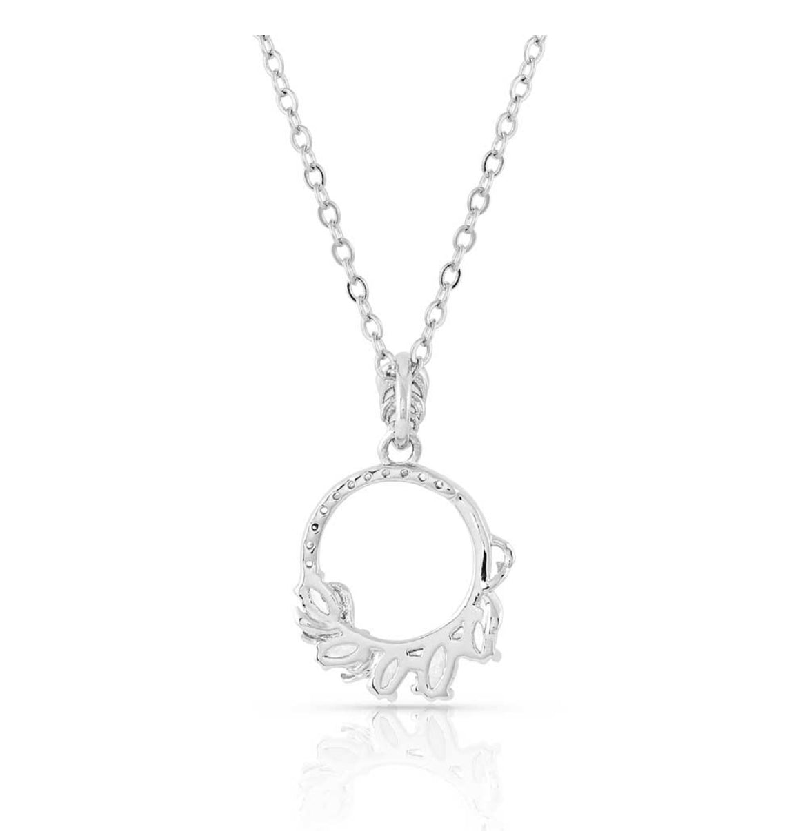 Fiery Ice Wreath Petite Necklace